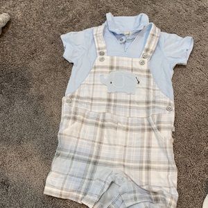 Baby boy matching set romper and t-shirt for 24 months